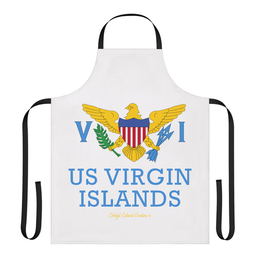 US Virgin Islands Apron, 5-Color Straps (AOP) (Copy)