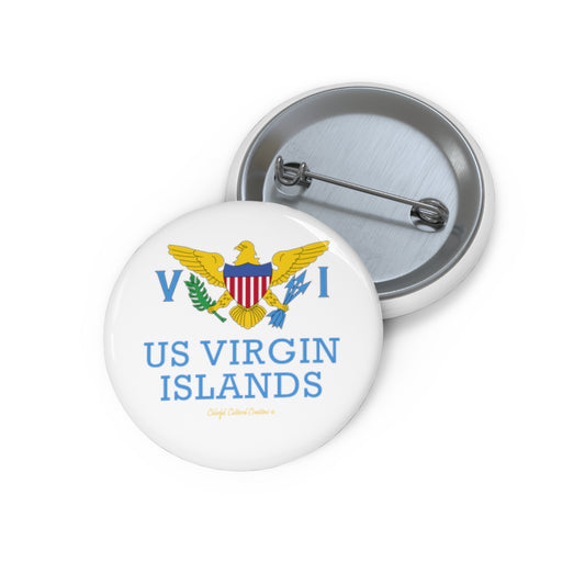 US Virgin Islands Custom Pin Buttons (Copy)