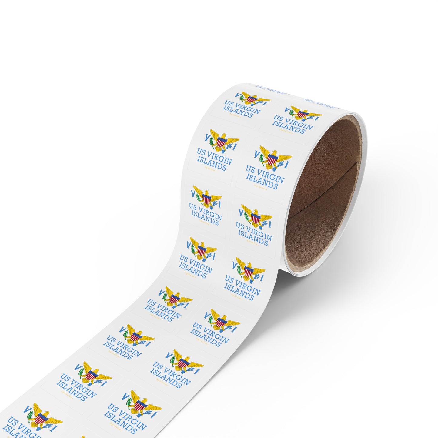 US Virgin Islands Square Sticker Label Rolls (Copy)