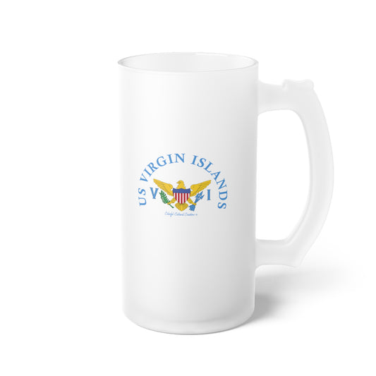 US Virgin Islands Frosted Glass Beer Mug (Copy)