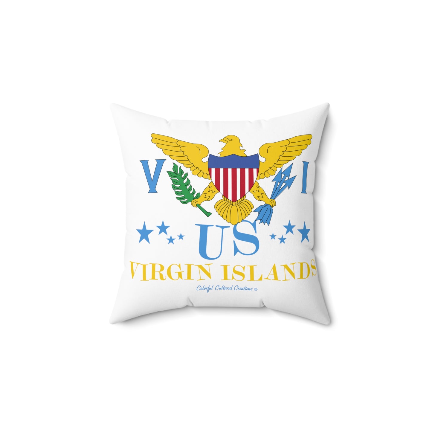 US Virgin Islands Spun Polyester Square Pillow (Copy)