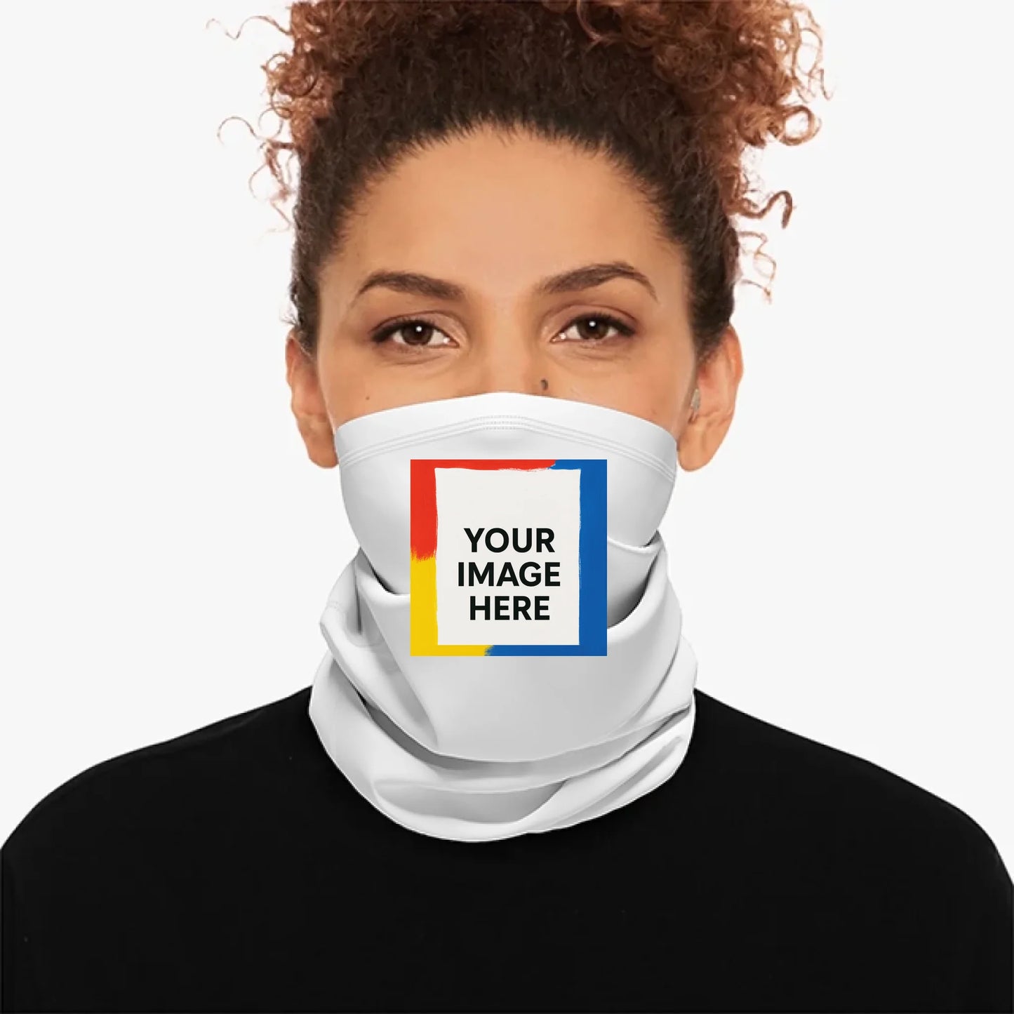 Winter Neck Gaiter With Drawstring