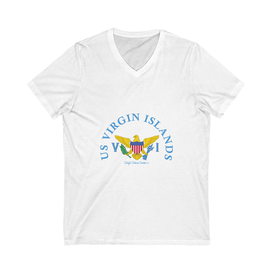 US Virgin Islands Unisex Jersey Short Sleeve V-Neck Tee (Copy)