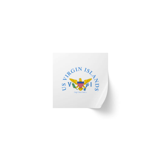 US Virgin Islands Square Sticker Label Rolls (Copy)