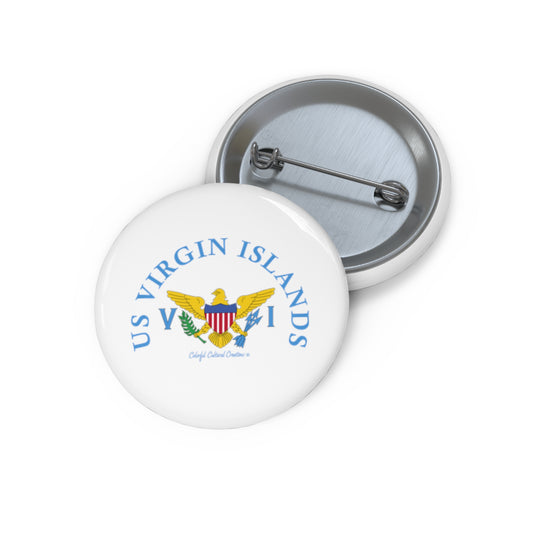 US Virgin Islands Custom Pin Buttons (Copy)