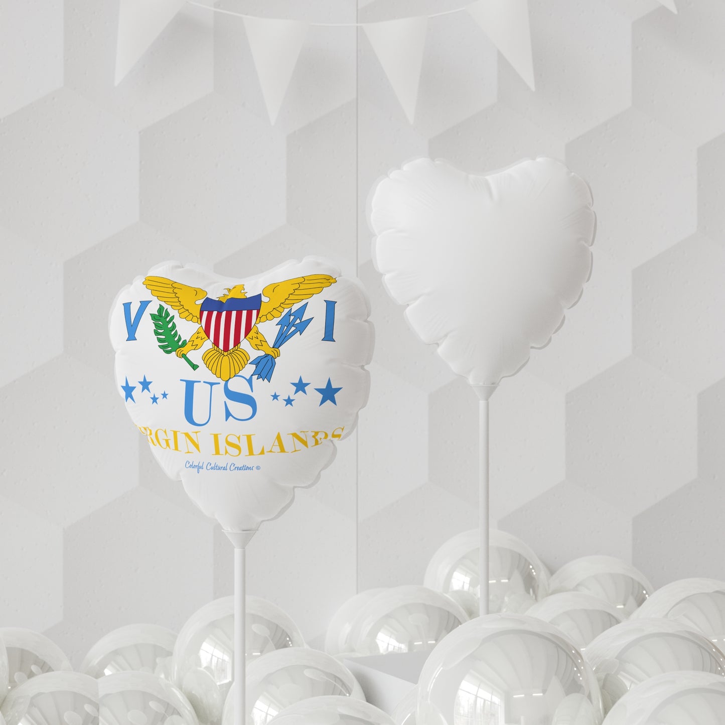 US Virgin Islands Balloon (Round and Heart-shaped), 11" (Copy)