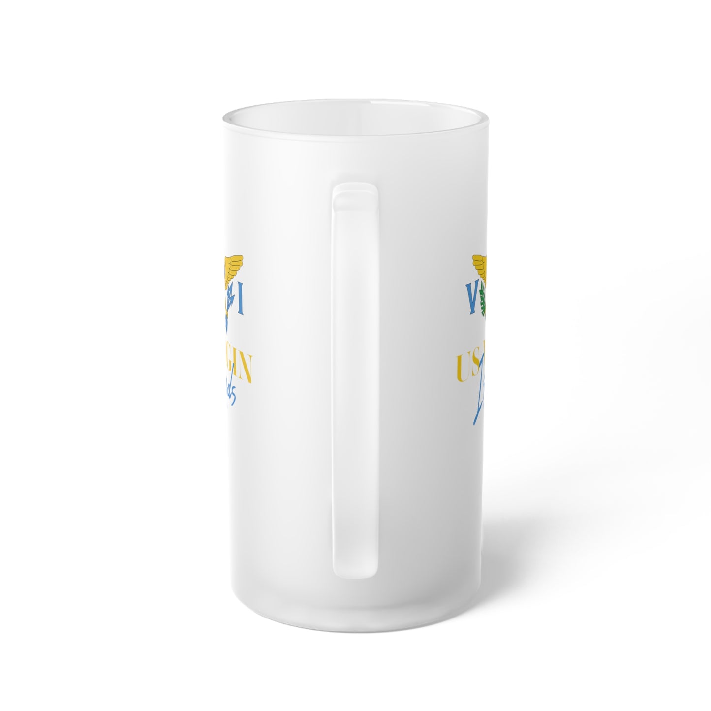US Virgin Islands Frosted Glass Beer Mug (Copy)