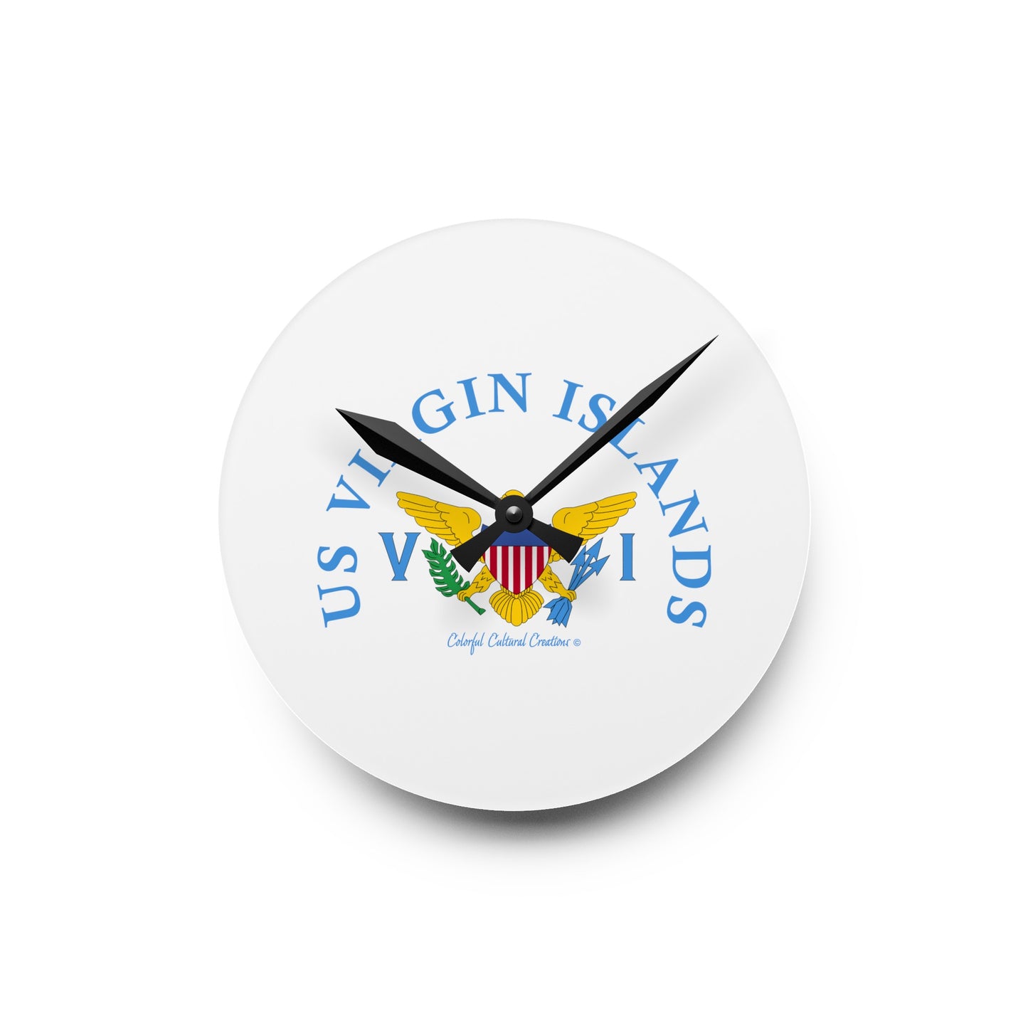 US Virgin Islands Acrylic Wall Clock (Copy)