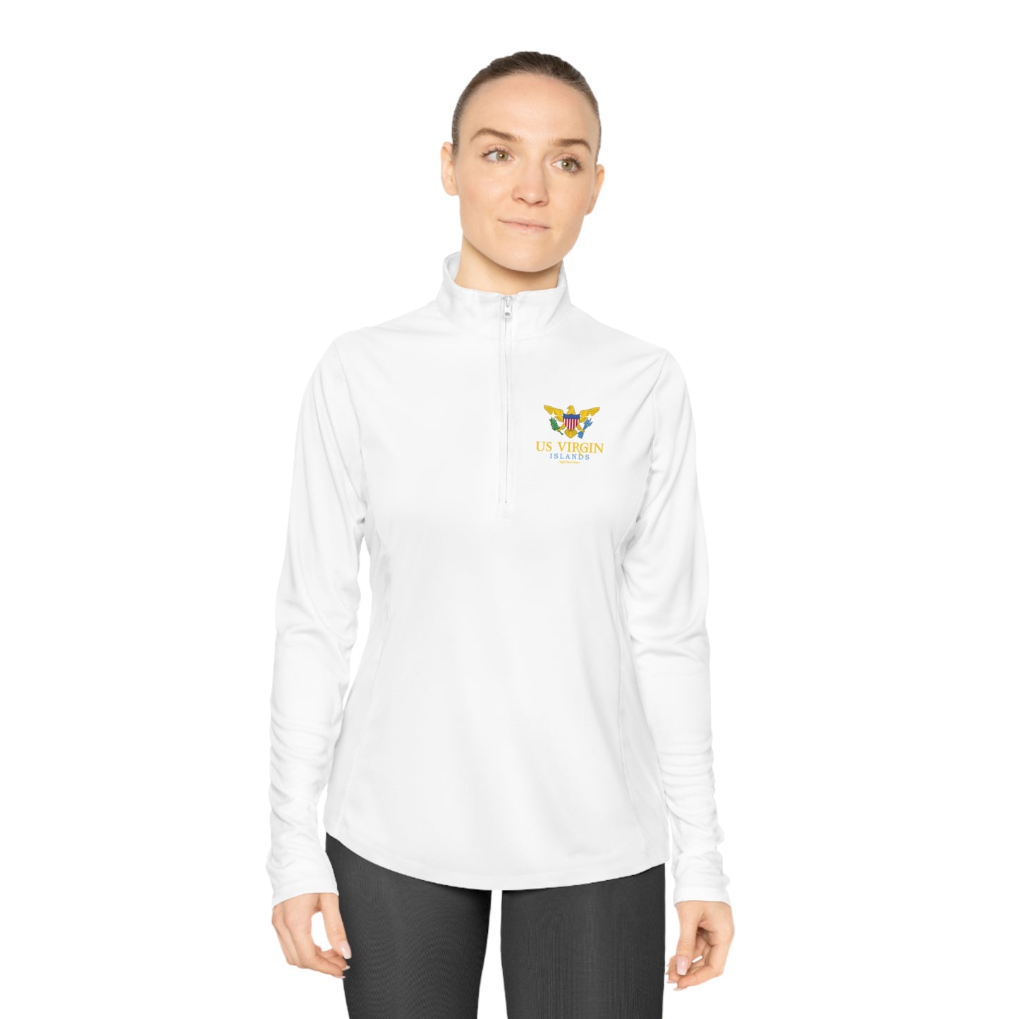 US Virgin Islands Ladies Quarter-Zip Pullover (Copy)
