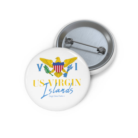 US Virgin Islands Custom Pin Buttons (Copy)