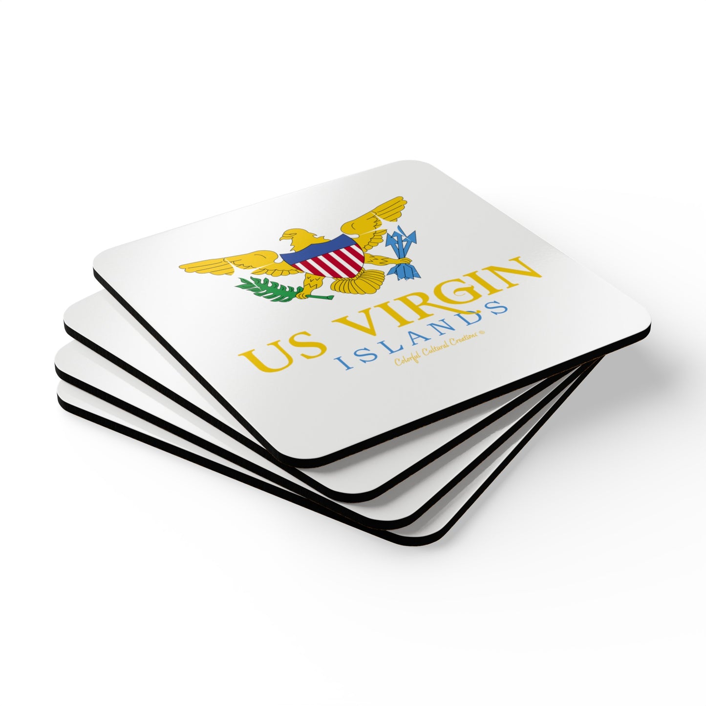 US Virgin Islands Corkwood Coaster Set (Copy)