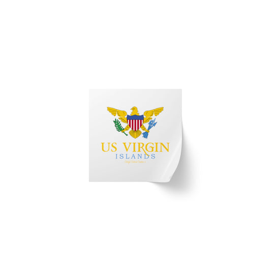 US Virgin Islands Square Sticker Label Rolls (Copy)