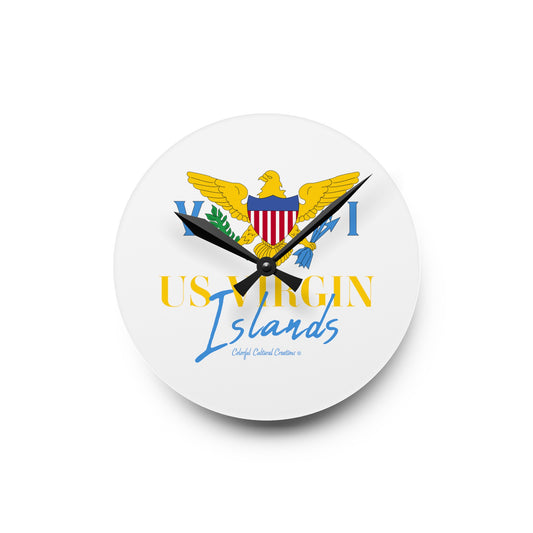 US Virgin Islands Acrylic Wall Clock (Copy)