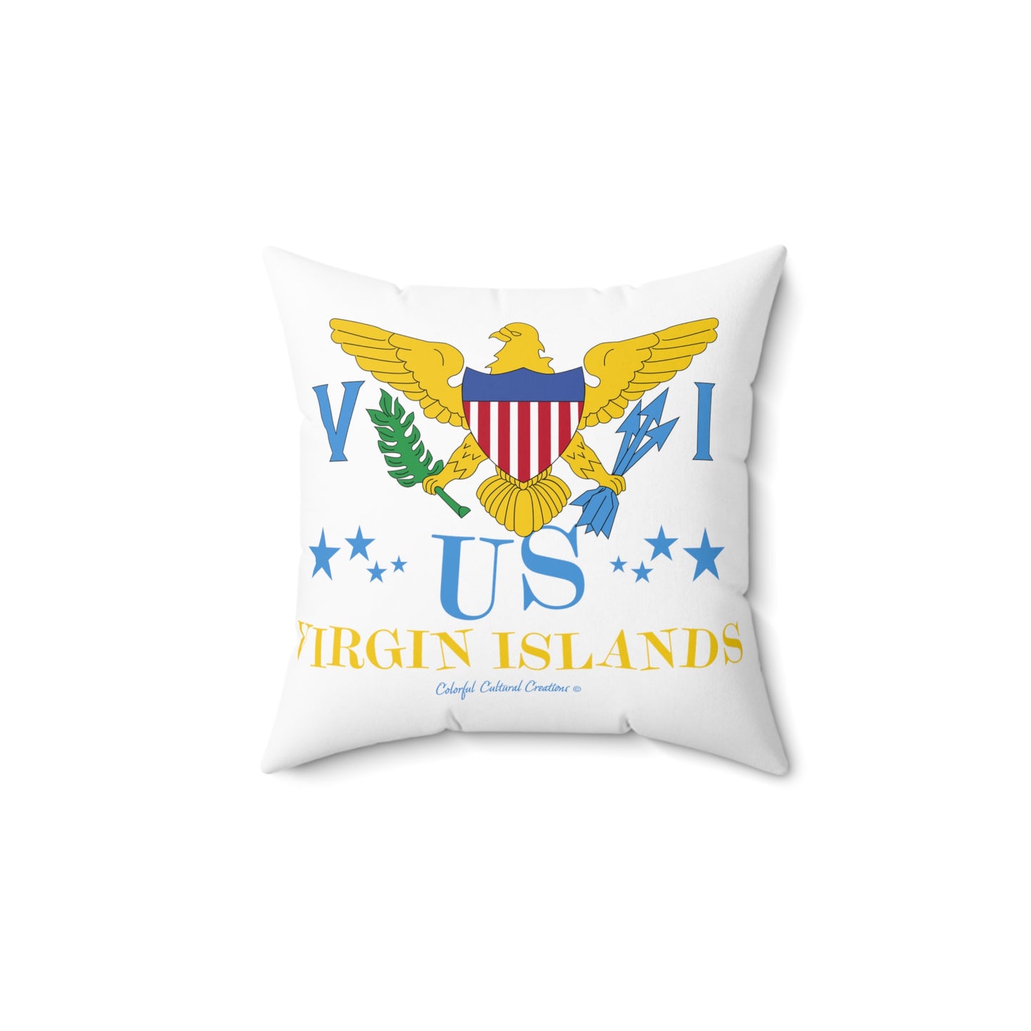 US Virgin Islands Spun Polyester Square Pillow (Copy)
