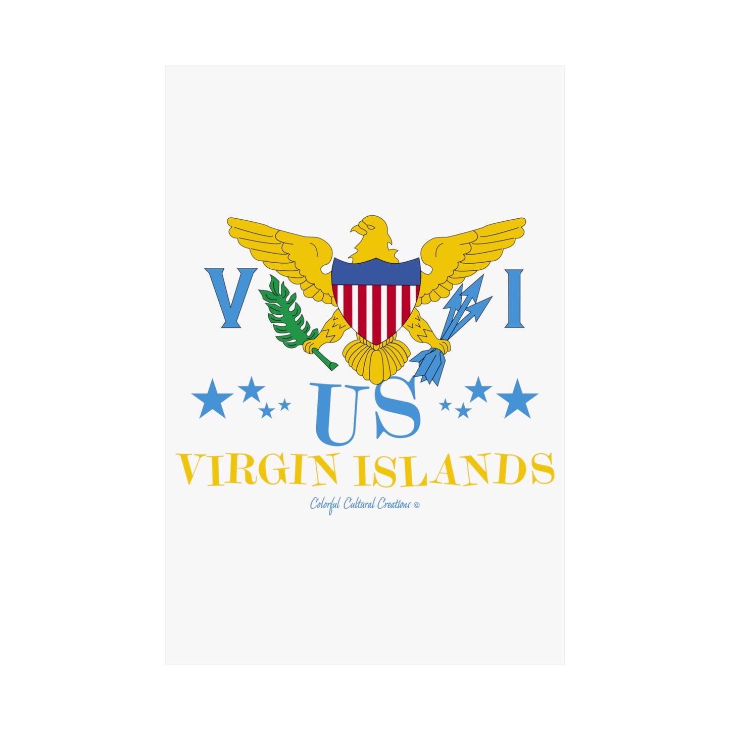 US Virgin Islands Matte Vertical Posters (Copy)